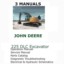 JOHN DEERE 225DLC EXCAVATOR TECHNICAL OPERATION SERVICE PARTS MANUAL PDF USB