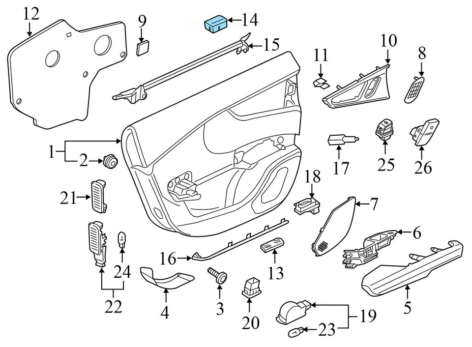 Cinzeiro 2016-2018 AUDI A6 QUATTRO - PORTA TRASEIRA ESQUERDA / BANDEJA DE CINZAS 4G8857405C - Imagem 4 de 4
