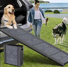 HerCcreta wigge Dog Ramp for Car 63  x 17  , Pet Ramp for Car/Truck