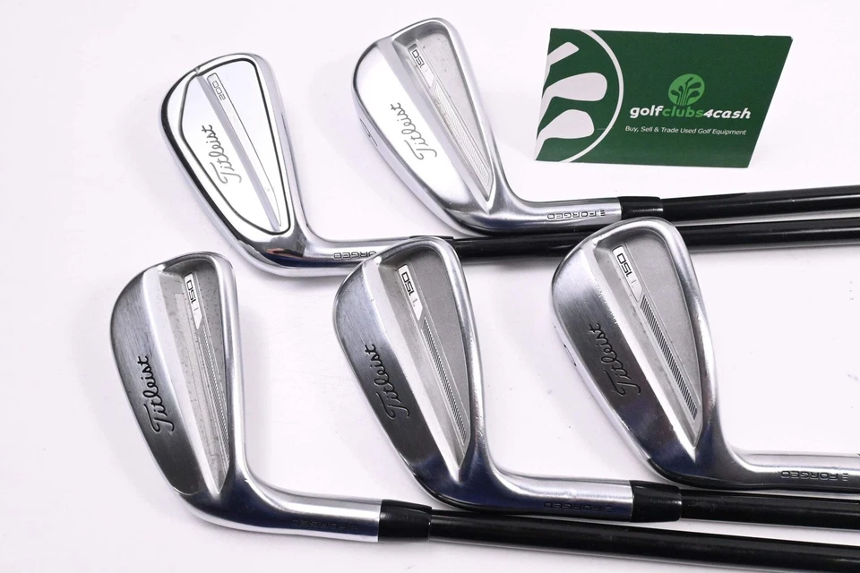Left Hand Titleist T150 Irons / 5-9i / Stiff Flex Tensei AV Red AM(2) Shafts - Image 2 of 4