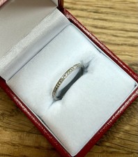 Dainty Platinum Diamond Ring
