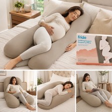 Almohada de Embarazo Frida Mom Soporte Cuerpo Completo, Taupe