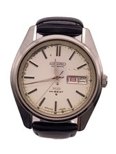 SEIKO Automatic Mechanical Watch Analog Leather WHT BLK 5626 7000 KING SEIKO HI