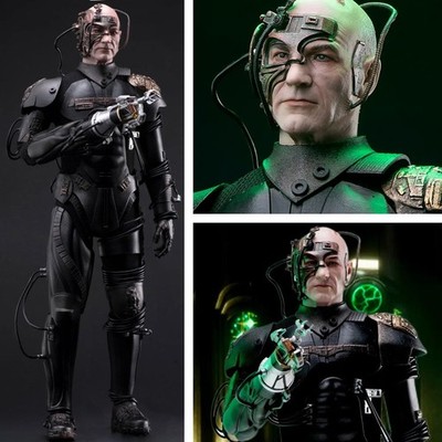 Star Trek TNG Picard als Locutus von Borg 1:6 Figur EXO-6 30 cm OVP Neu