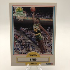 Shawn Kemp 1990 Fleer Basketball - Seattle Supersonics #97