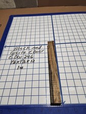 Black and White Ebony Wood turning blank 1 1/2 " x 1 1/ 2" x 12 " EBW246