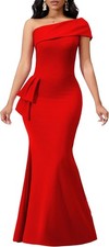 Formal Dresses for Women Cocktail Sexy Off Shoulder Floor Length Long Evening Pa