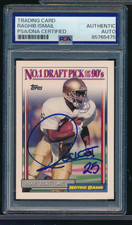 1992 Topps #1 Draft Picks RAGHIB Rocket Ismail RC signed autograph PSA/DNA