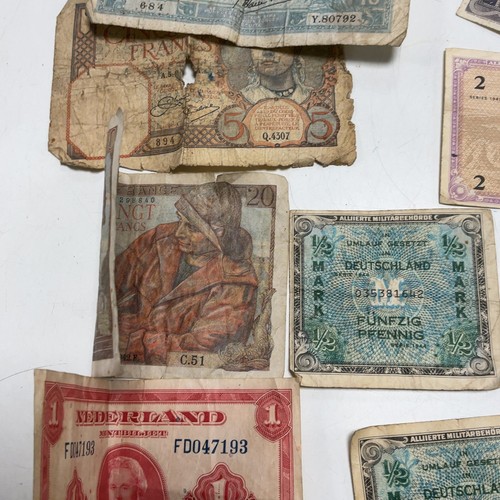 Vintage World Banknotes Collection France Italy Germany Zlotych Lire 4229 - Foto 4 di 9