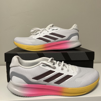 Adidas Runfalcon 5 Sneakers Running Shoes White Aurora Men display picture 2