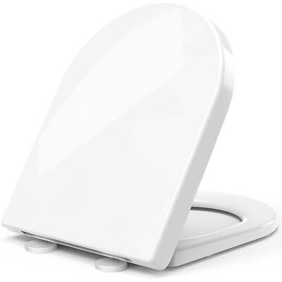 STOREMIC Soft Close WC-Sitz D-Form, weiß, Schnellverschluss, PP-Material