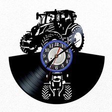 Montre à disque vinyle New Tractor machines lourdes holland agriculture décor...