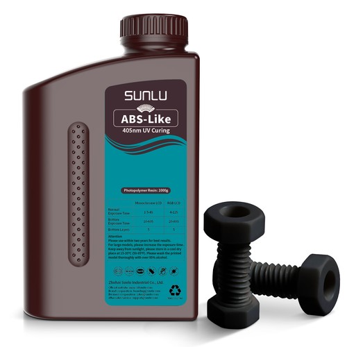 Sunlu 4×1KG Drukarka 3D Żywica podobna do ABS, LCD fotopolimer żywicy utwardzanej promieniowaniem UV 405nm - Zdjęcie 19 z 71