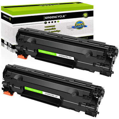 2PK CRG137 9435B001 BK Toner Cartridge for Canon 137 ImageClass MF227dw MF216n