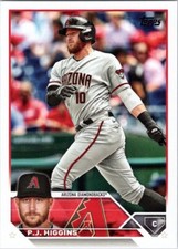 2023 Topps Update #US82 P.J. Higgins Arizona Diamondbacks