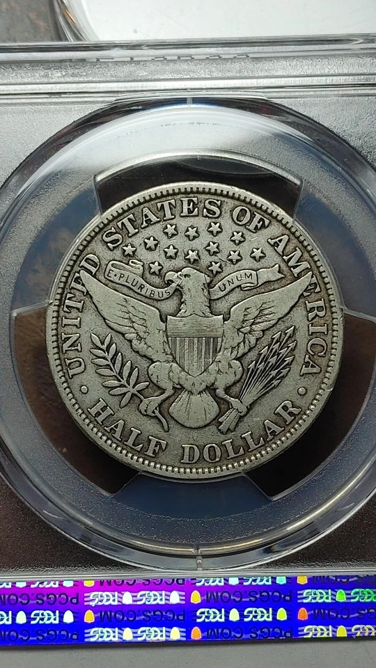 1907 Barber Silver Half Dollar 50C PCGS VF20 Original Beauty                4832 - Image 4 of 4