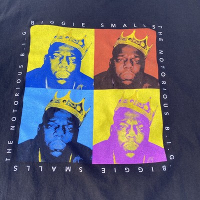 THE NOTORIOUS B.I.G Size 3XL Biggie Smalls Pop Art Graphic T-Shirt 