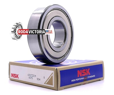 NSK 6307 ZZ C3 Deep Groove Ball Bearing, Metal Shielded 35x80x21