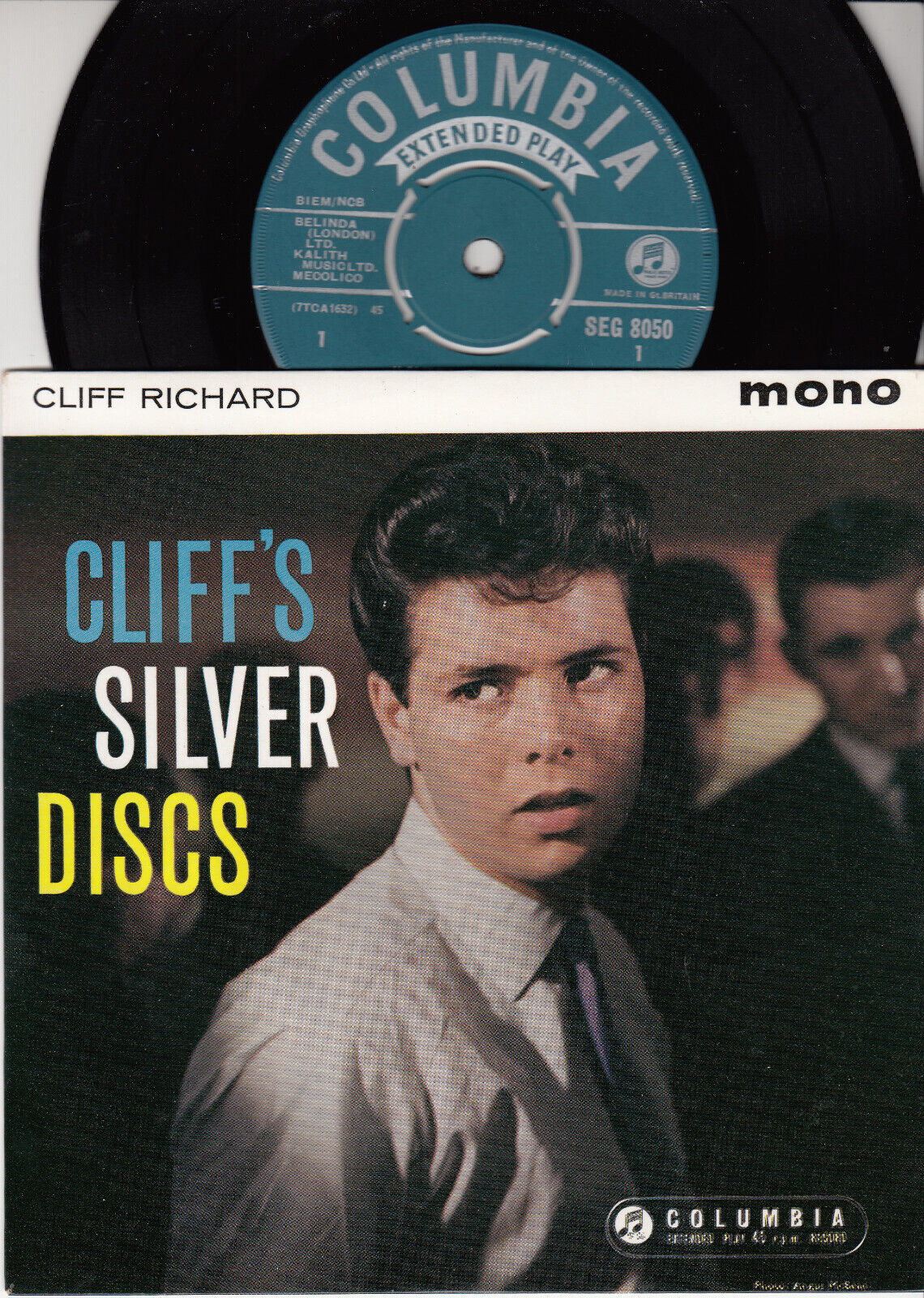 CLIFF RICHARD & SHADOWS *CLIFF'S SILVER DISCS* 1960 UK 1st ISSUE TURQUOISE EP