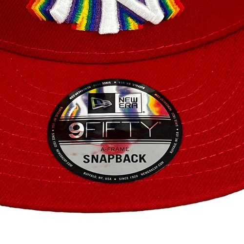 New York Yankees Pride Hat New Era 9Fifty Tie-Dye Snapback Cap Rainbow Gay Pride - Picture 2 of 13