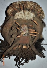 DAN GUERE WAR MASK,MANY HORNS, TEETH 14