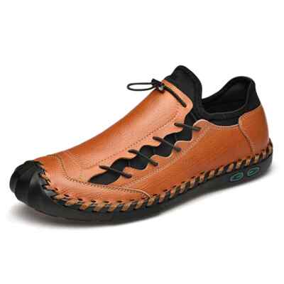 Men's Genuine Leather Casual Shoes Comfortable Loafers Flats Moccasins Sneakers