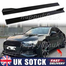 For Audi A3 S3 RS3 8P 8V 8Y Glossy Extension Side Skirts Lip Rocker Panel Lip