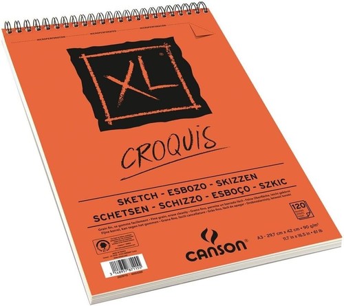 Versatile A3 Sketchbook with 120 Spiral Pages - Ideal for Quick Sketches - Picture 4 of 4