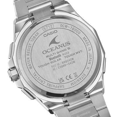 CASIO OCEANUS OCW-T6000-1AJF Titanium Bluetooth Radio Solar Watch