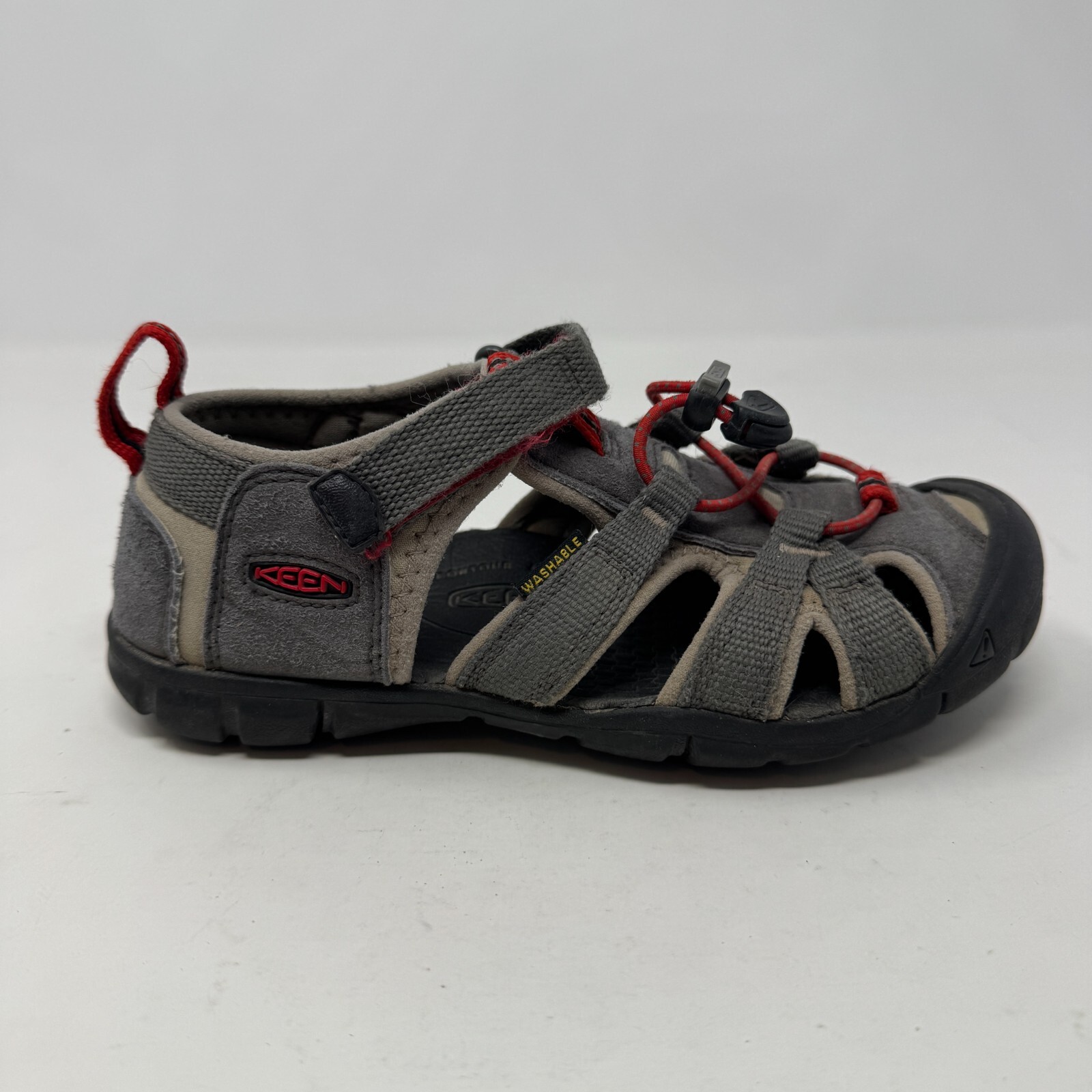Keen Sandali Scarpe Grigio e Rosso Ragazzo Taglia 1