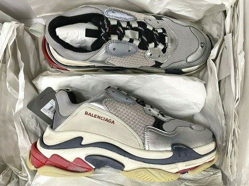 Balenciaga Triple S Silver Red 2018 Men 