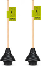 XTS-65-PRO Heavy Duty Toilet Plunger, 2 Pack, Commercial Grade, Powerful Design
