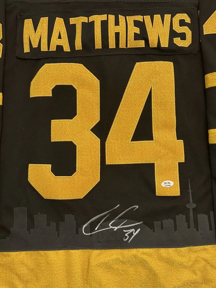 Auston Matthews Signed Authentic Maple Leafs Drake OVO Authentic Jersey PSA COA - Image 2 of 4