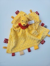Lovey Winnie the pooh Plush Security Blanket Minky Comforter 20 x 20.