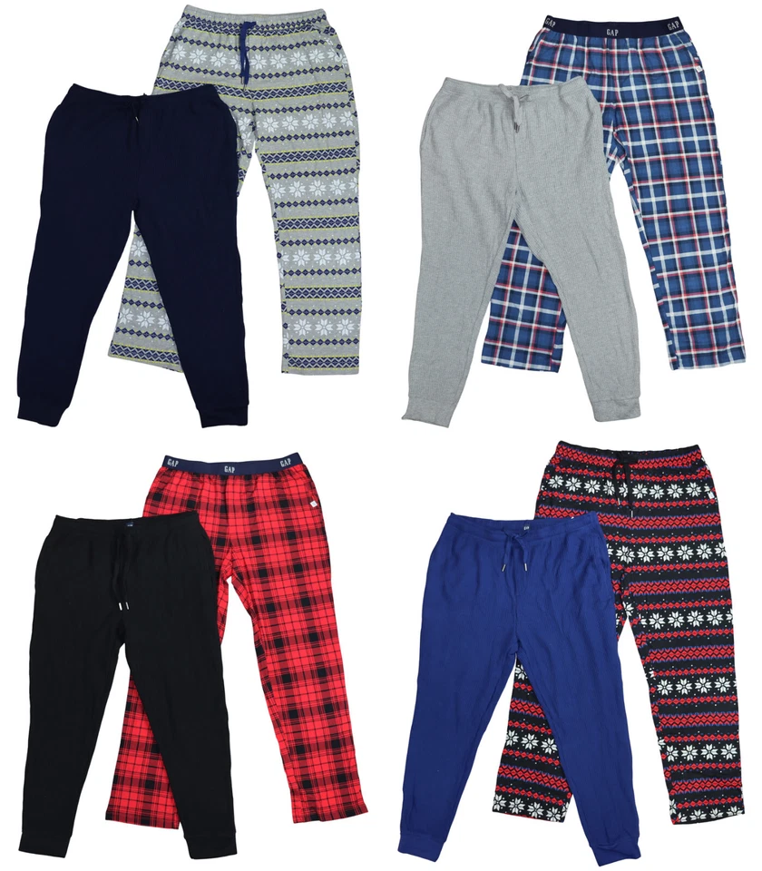 Gap 2-Pack Jogger Style Sleepwear Bottoms Men's Pajamas NWT - Pick Color/Size