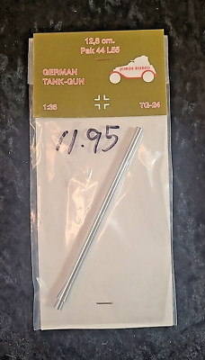 Jordi Rubio TG-24 12.8cm Pak 44 L55 Barrel for German Hunting Tiger + Maus Tank