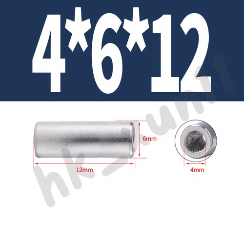 A2 STAINLESS STEEL ALL THREAD SLEEVE ROD BAR STUD ROUND CONNECTOR TUBE LONG NUTS - Picture 27 of 156