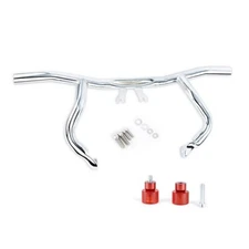 Front Engine Guard Crash Flat-out Bar For Harley Touring Road Street Gilde 14-25