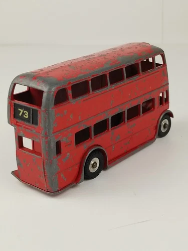 Vintage Dinky Toys Double Decker Bus Red Hard To Find #73 - Meccano LTD