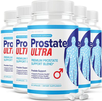 Prostate Ultra Supplements for Men Prostate Health Formula 300 Capsules (5 Pack)