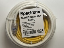 Spectrum HSD EZ Connect Kit Cabling PCTDHSK2 Coaxial, Cat5e, 2-way Splitter 