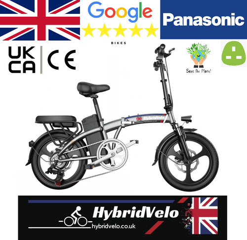 HybridVelo Electric Folding Ebike Bicycle 48V 400W / 250 Watt Motor HIGH  SPEC | eBay
