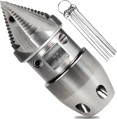 #ad 1 2 Npt Sewer Jetter Nozzle for 40 L Min Pressure Washer Stainless Steel Quic $93.99