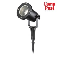ML GUSPBK 230V IP65 GU10 Outdoor Garden Ground Spike Light - Black
