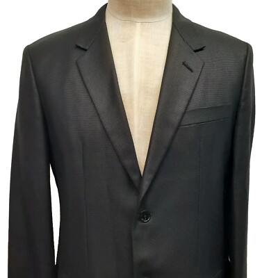 NEW MARC JACOBS Italy men's black Cotton Poly Blazer Sport jacket US 40 EU 52 R