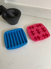 2 x Ikea Ice Cube Trays Silicone Synthetic Rubber.