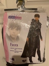 NWOT Secret Wishes Deluxe Faora Costume Adult Sz XS Jumpsuit Belt Cape Superman
