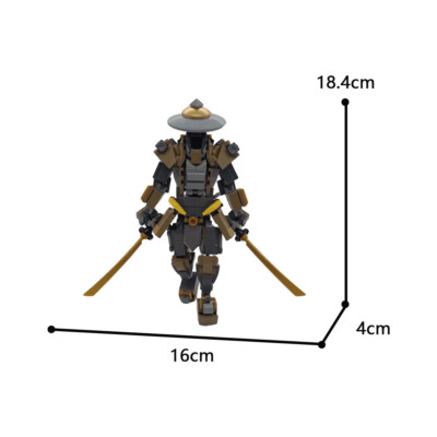 Moc-98802 The Ronin - A Samurai Inspired Mech Building Set 317