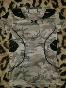 under armour youth padded football compression shirt