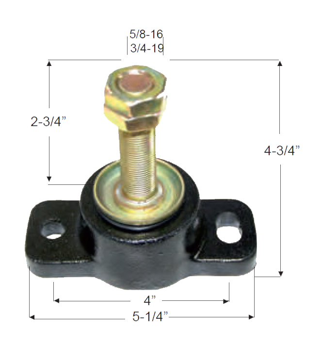 Silentbloc pour roulement type mâle 50 x 42 mm sur plaque type D dureté 55 Silentbloc pour roulement type mâle 50 x 42 mm sur plaque type D dureté 55